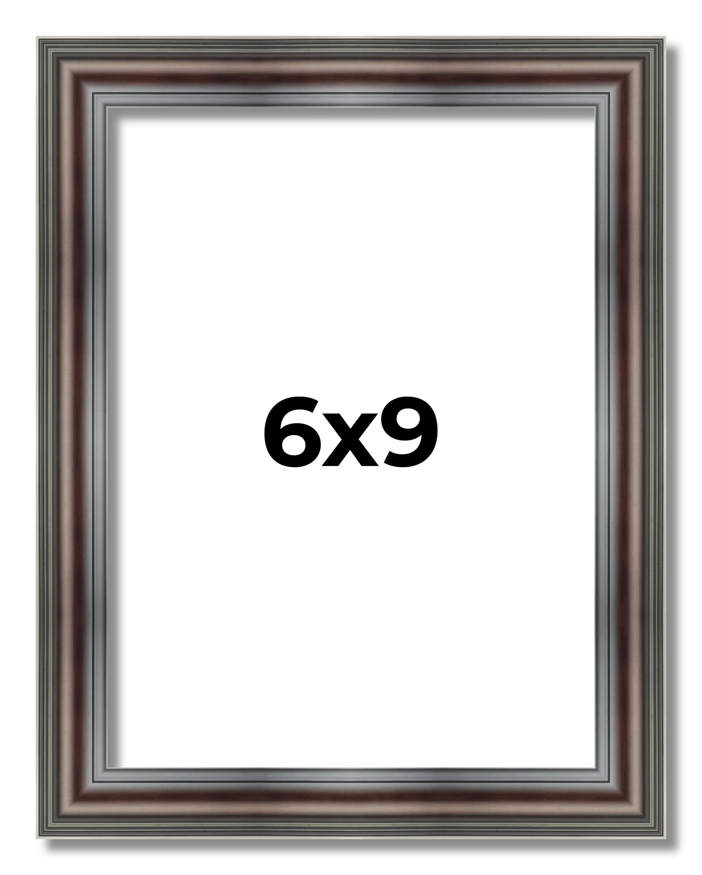 6x9 Deep Shadow Box Picture Frame with UV-Resistant Acrylic &#x26; Acid Free Backing, Available in 4 Finishes - Gold, Silver, Brown, White