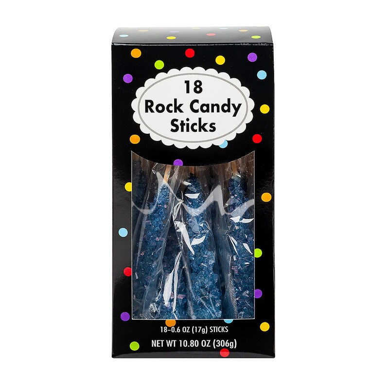 8&#x22; Bright Red Rock Candy Sticks Pack of 18
