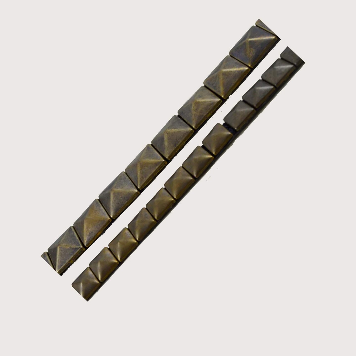 1 Yard Antique Brass Stud Trim Iron On 1/2 Inch Vintage Accent Strip