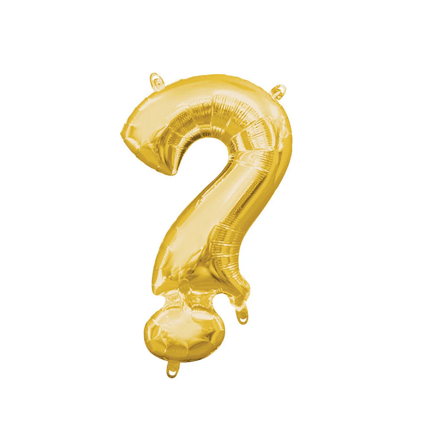 Anagram&#xAE; 16&#x22; Gold Question Mark Balloon Air Fill Only Foil Mylar