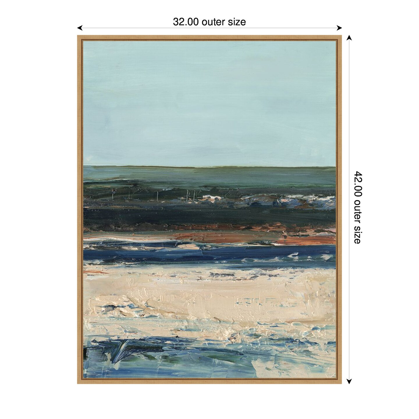 Rich Coastline II by Ethan Harper Framed Canvas Wall Art