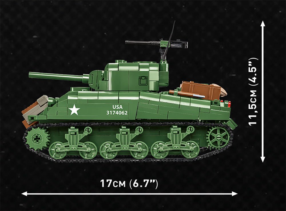 COBI Company of Heroes 3 Sherman M4A1 Tank