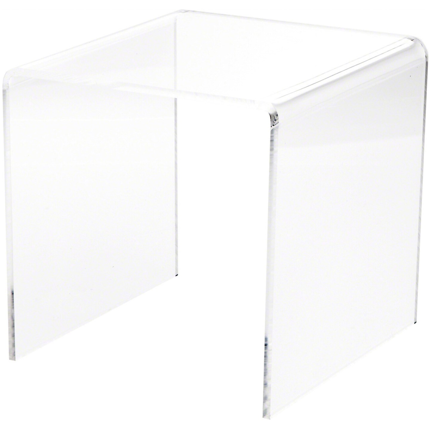 Plymor Clear Acrylic Square Display Riser, 8&#x22; H x 8&#x22; W x 8&#x22; D (1/4&#x22; thick)
