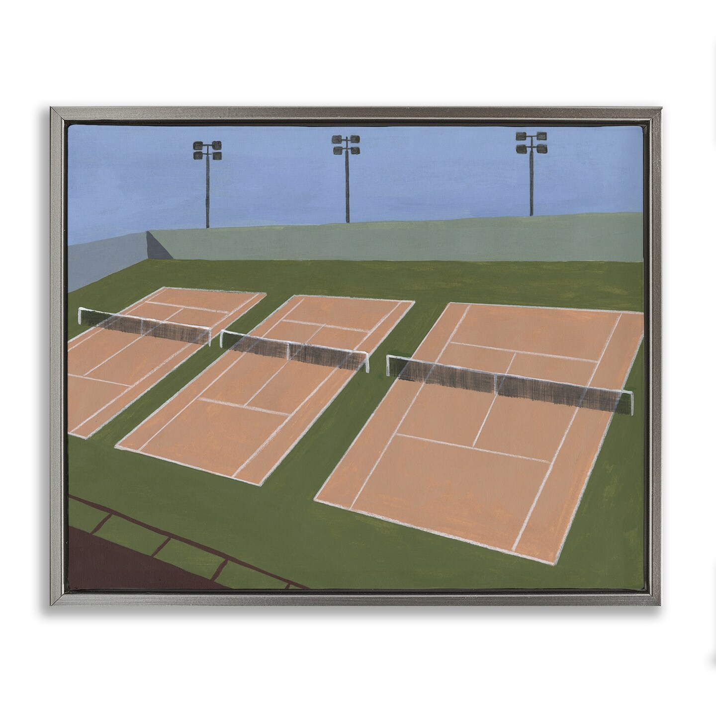 Stupell Industries Tennis Courts View Floating Frame By Michael Willett