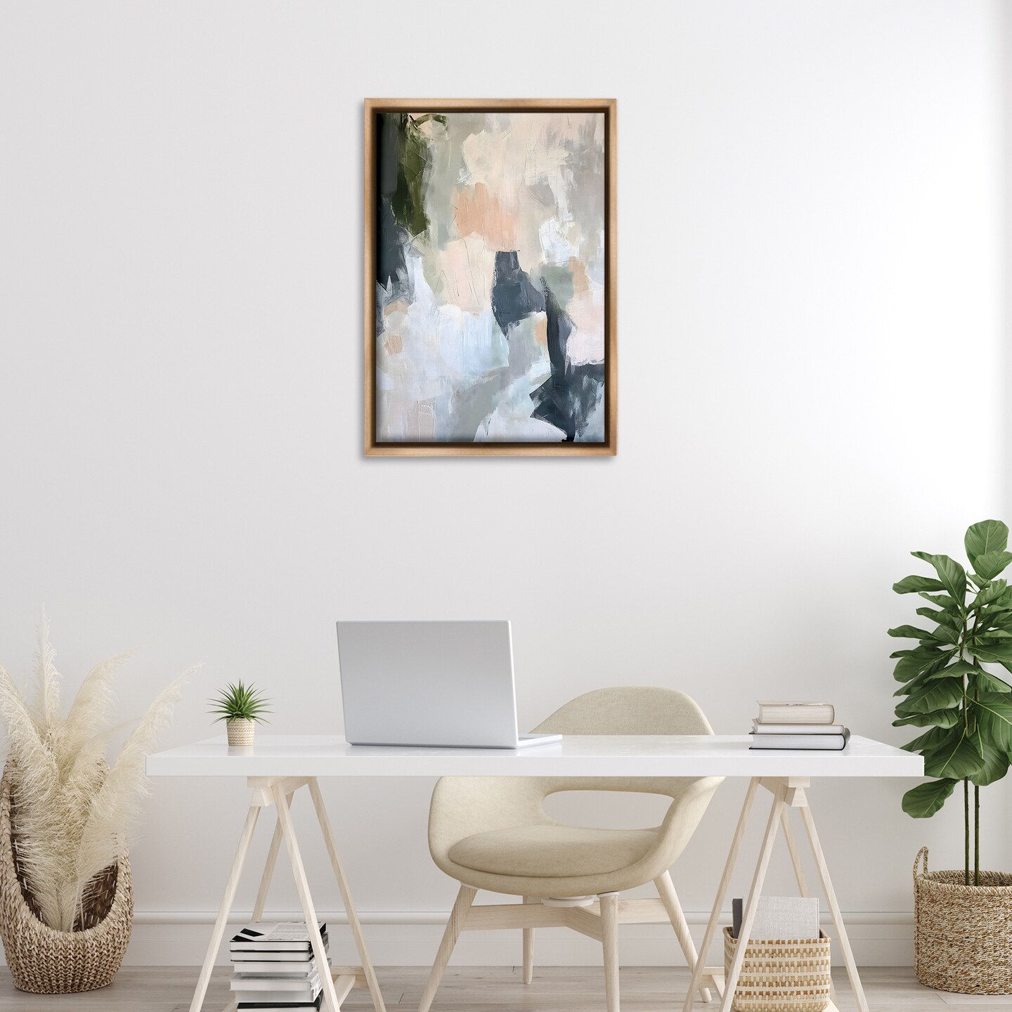 Stupell Industries Moody Impressionist Abstract Floating Frame By LSR Creative Studio