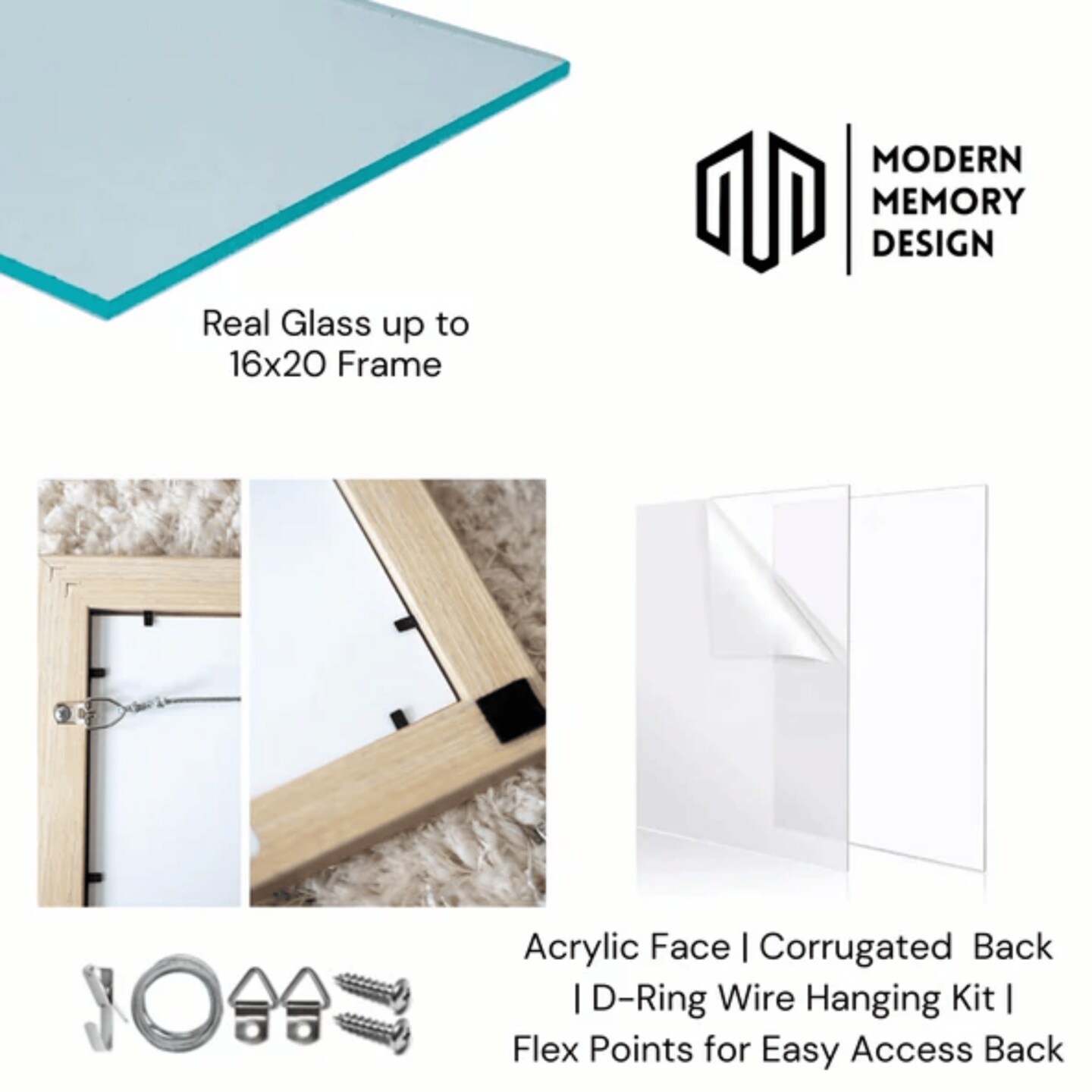 Simple Flat Matte Black Wood Picture Frame 20x30 frame