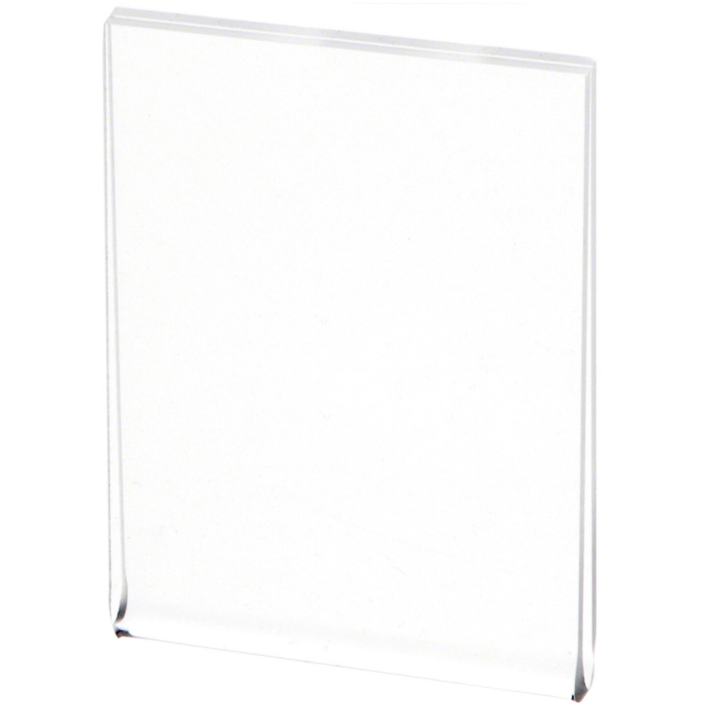 Plymor Clear Acrylic Folder-Style Sign Display Holder / Postcard Protector, 4&#x22; W x 6&#x22; H
