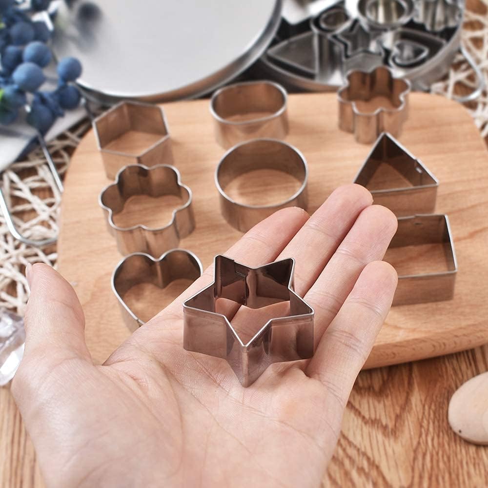 Stainless Steel Mini Cookie Cutter Set 24 Pieces