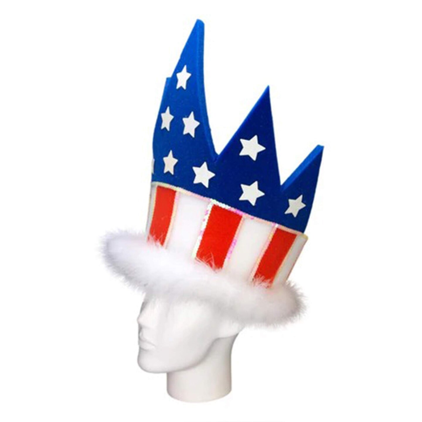 USA Crown Hat Patriotic &#x26; Regal Party Accessory