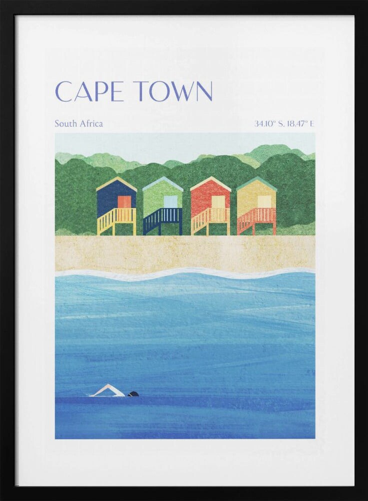 Cape Town, South Africa by longwayhome Framed Art