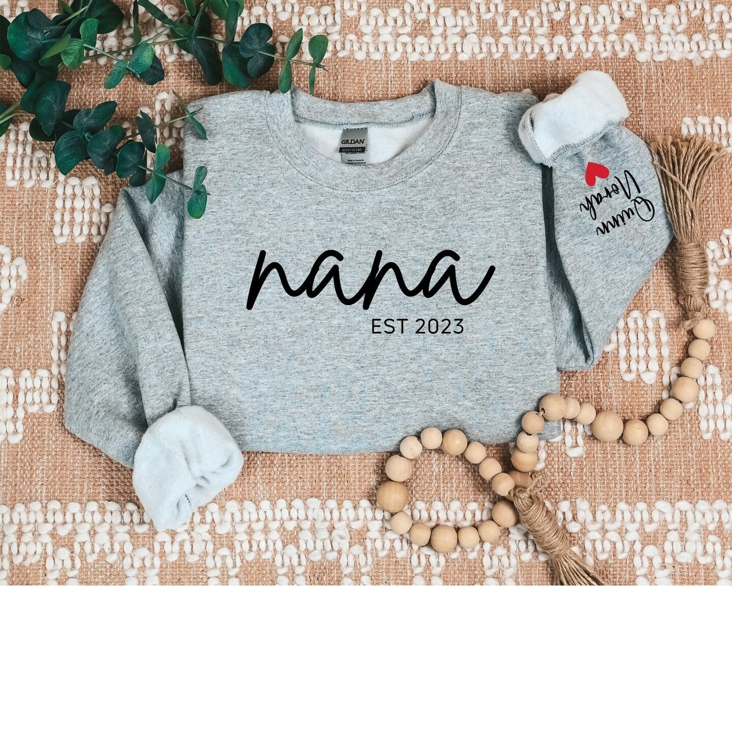Personalized Nana Est Sweatshirt Custom Nana Shirt Mothers Day Gift Gift for Nana | MC_4_403