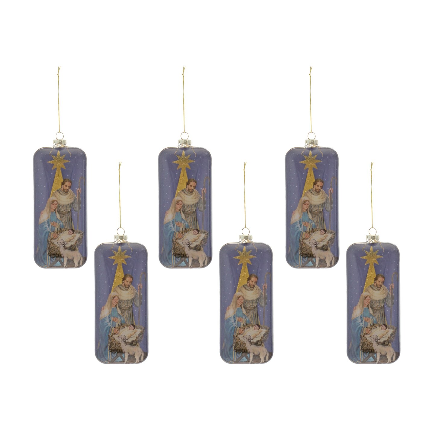 Melrose Set of 6 Nativity Christmas Ornaments 8&#x22;