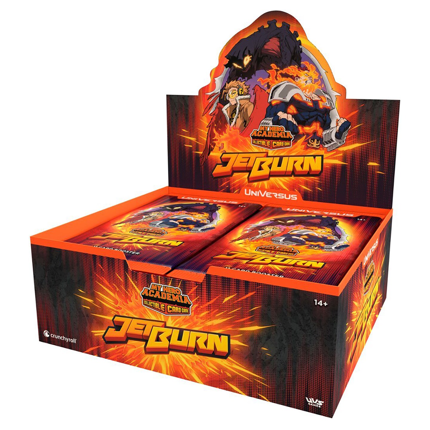 UVS Games: My Hero Academia Collectible Card Game Set 6: Jet Burn Booster Display - Contains 24 Jet Burn Booster Packs - Deck Building Game, Universus
