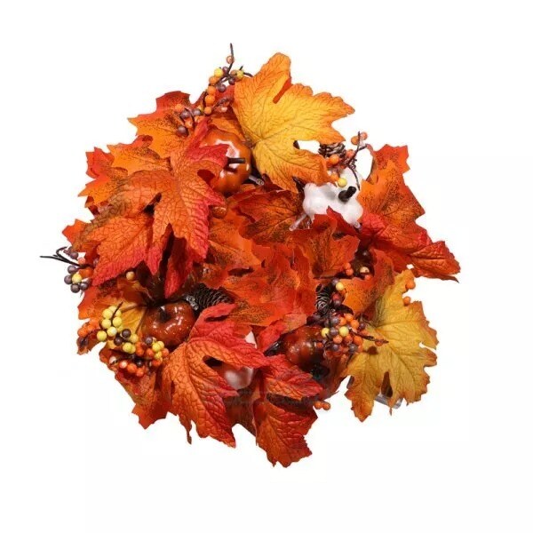 Halloween Pumpkin Maples Leaf \Decoration Wreath