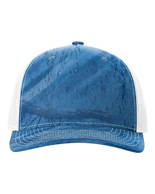Richardson® Five Panel Printed Trucker Cap, Size: Adjustable