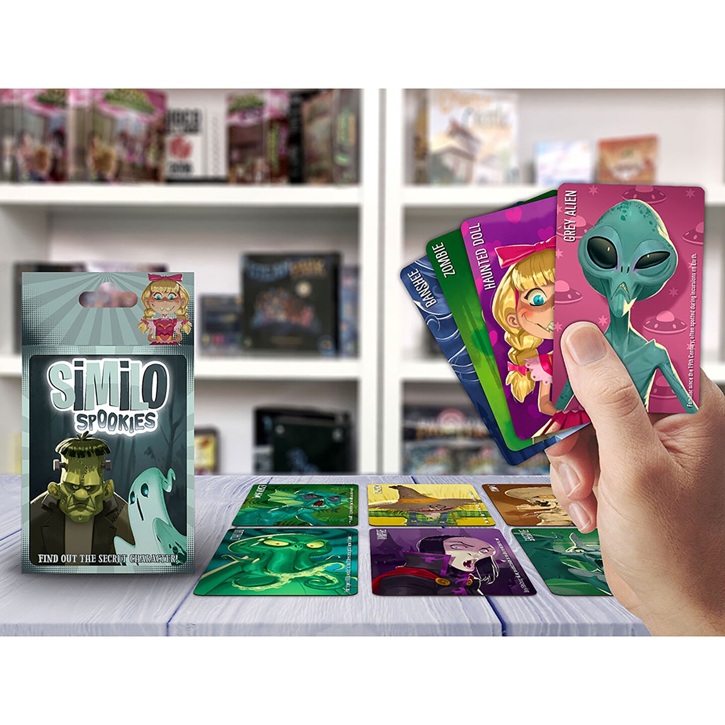 Similo: Spookies - Cooperative Deduction Card Game, Horrible Guild, Ages 7+, 2+ Players, 10 Min