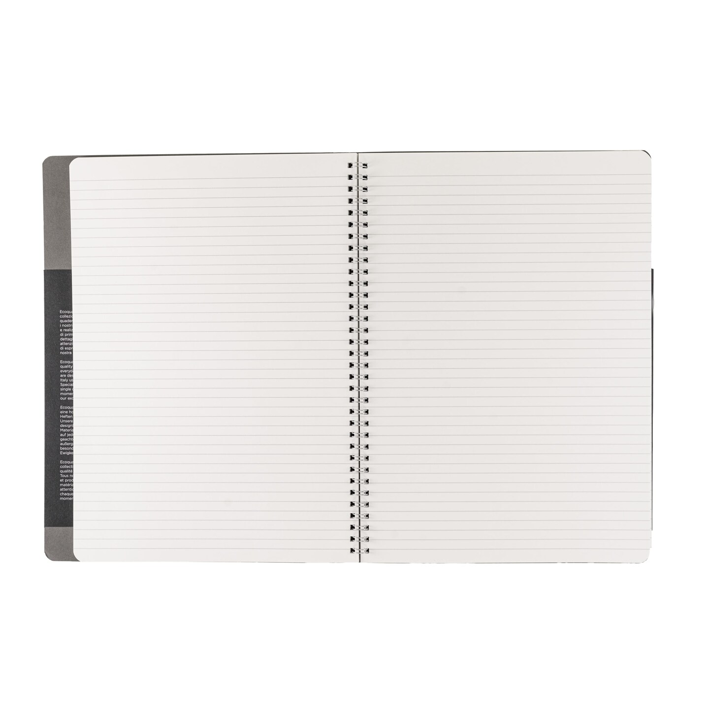 Fabriano Ecoqua Plus Hidden Spiral-Bound Notebook, 8.3" x 11.7", A4