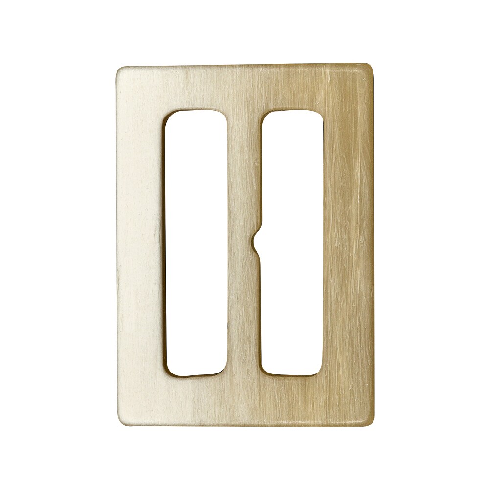 White Asparagus and Beige Ombre Plastic Slider - 1.5" x 2.1875"