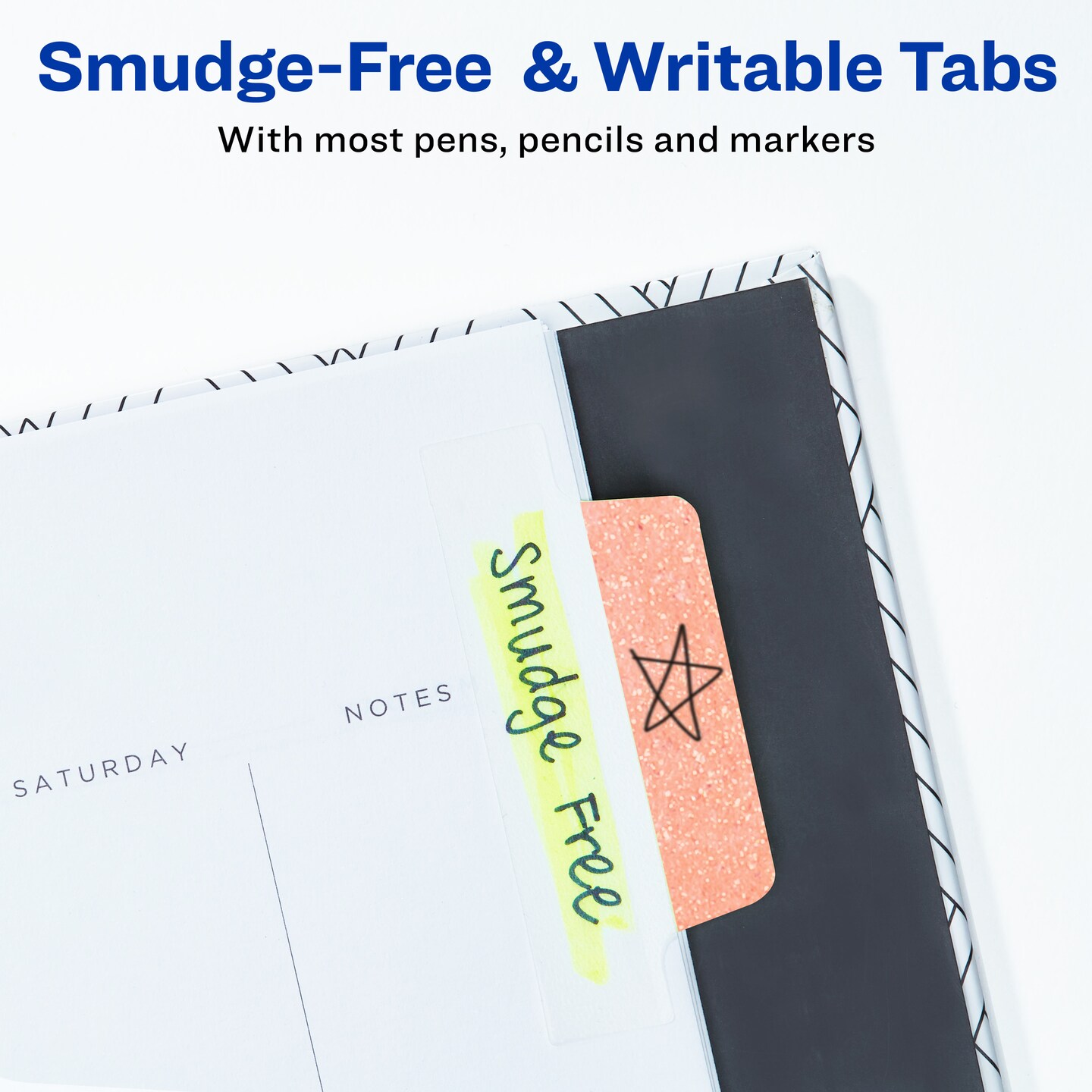 Avery Margin Ultra Tabs, 2.5" x 1", Pastel Sparkle Shimmer Designs, 32 Repositionable Sticky Tabs (2 Pack of 74150)