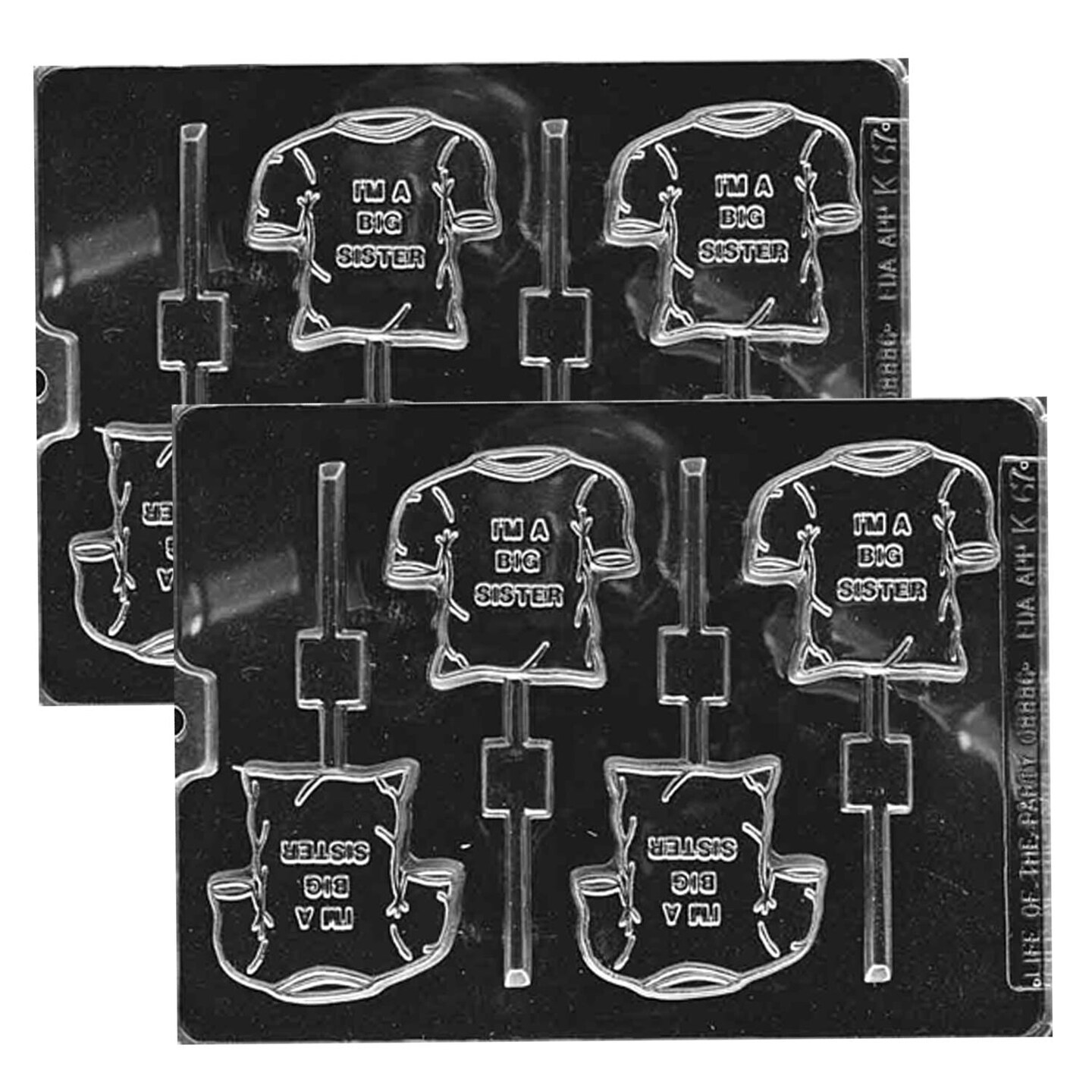 I&#x27;m A Big Sister Shirt Lolly Chocolate Mold