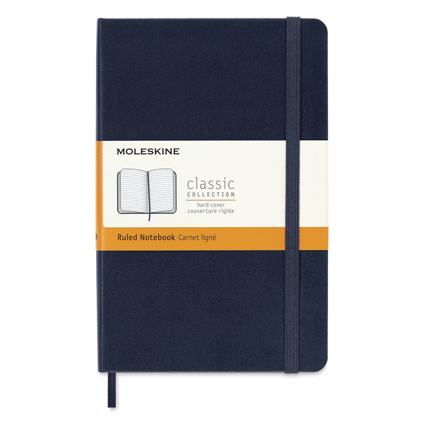 Moleskine Classic Hardcover Notebook - Sapphire Blue, Ruled, 4-1/2" x 6-7/8"