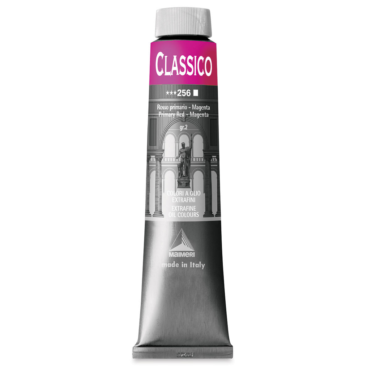 Maimeri Classico Oil Color - Primary Red - Magenta, 200 ml tube