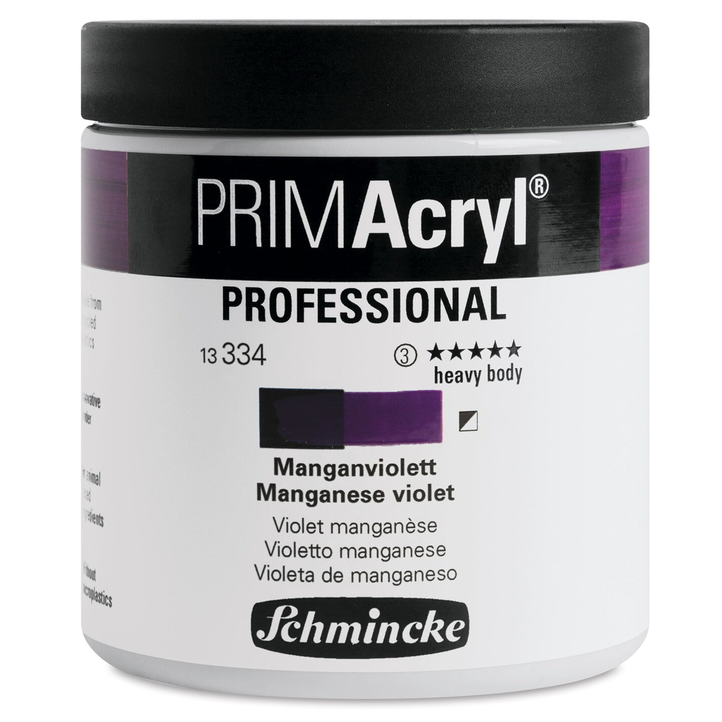 Schmincke Primacryl Professional Acrylic Paint - Manganese Violet, 237 ml Jar