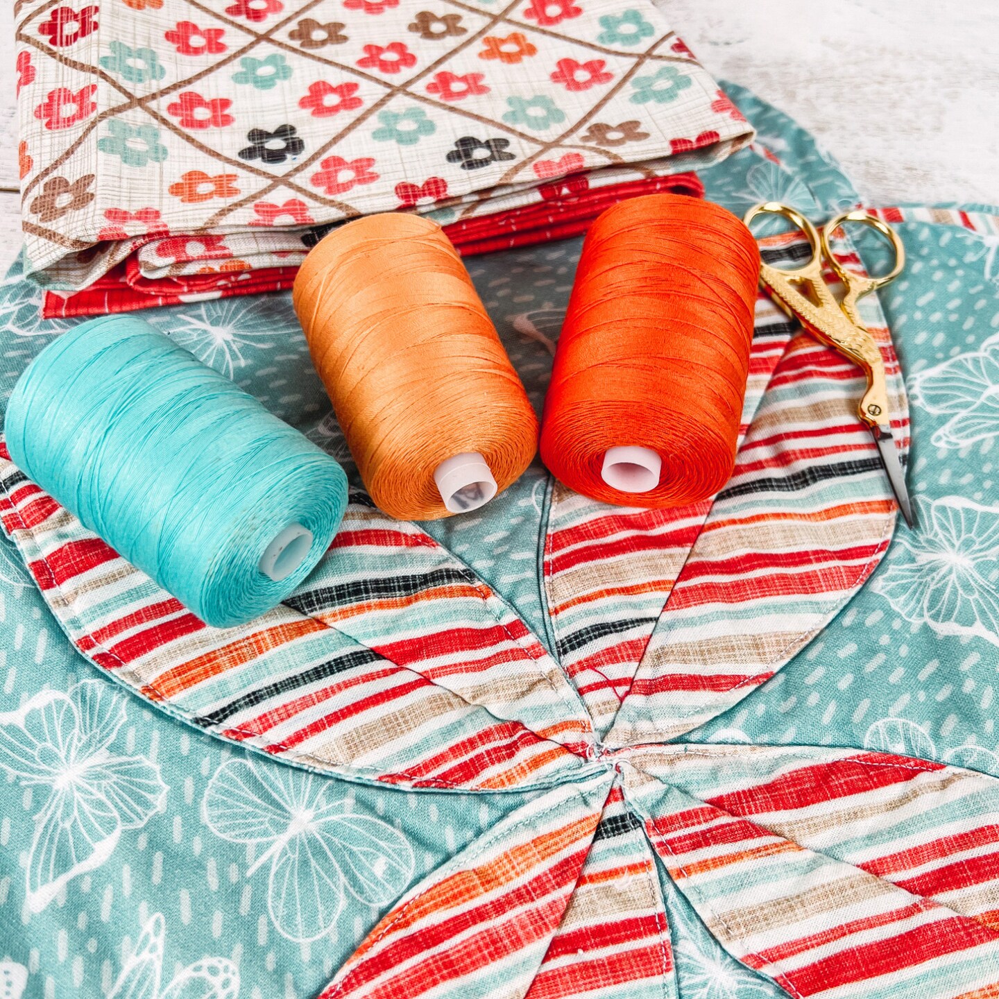 Threadart 100% Cotton Sewing and Quilting Thread | For Quilting, Sewing, and Serging | 1000M Spools 50/3 Weight | 50 Colors Available