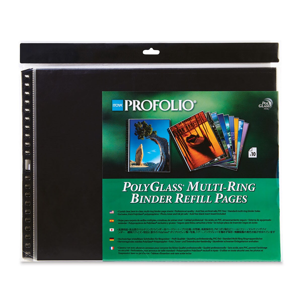 Itoya PolyGlass Refill Page Pack - 11" x 14", Landscape, Pkg of 10