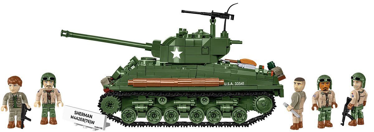 COBI Historical Collection WWII M4A2E8 Sherman &#x22;Easy Eight&#x22; Tank Model