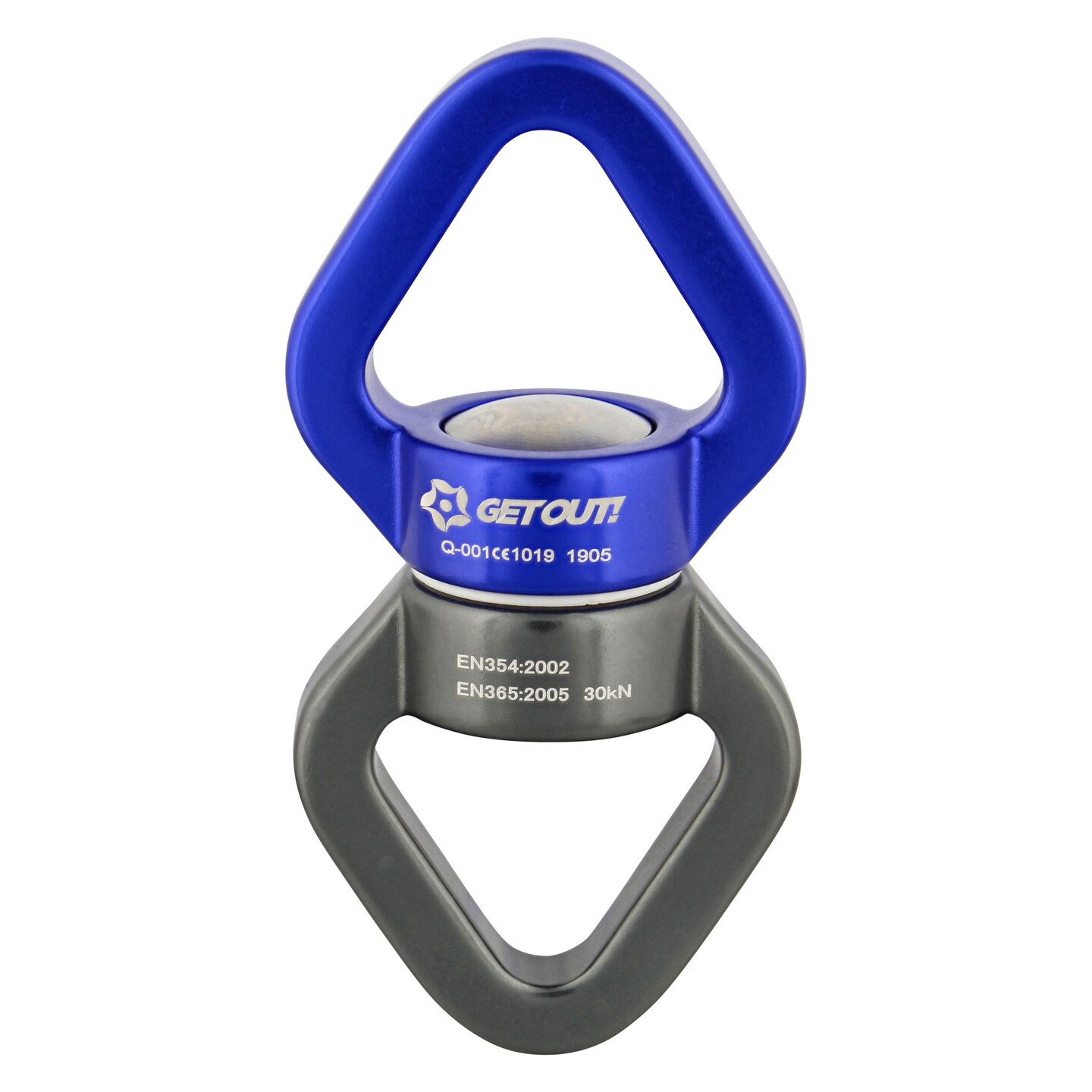 Get Out! 360 Rotating Tire Swing Swivel Hardware - 2500lb Cap Hammock Hanger