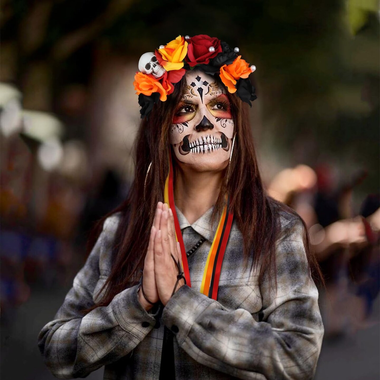 Floral Day of the Dead Headband