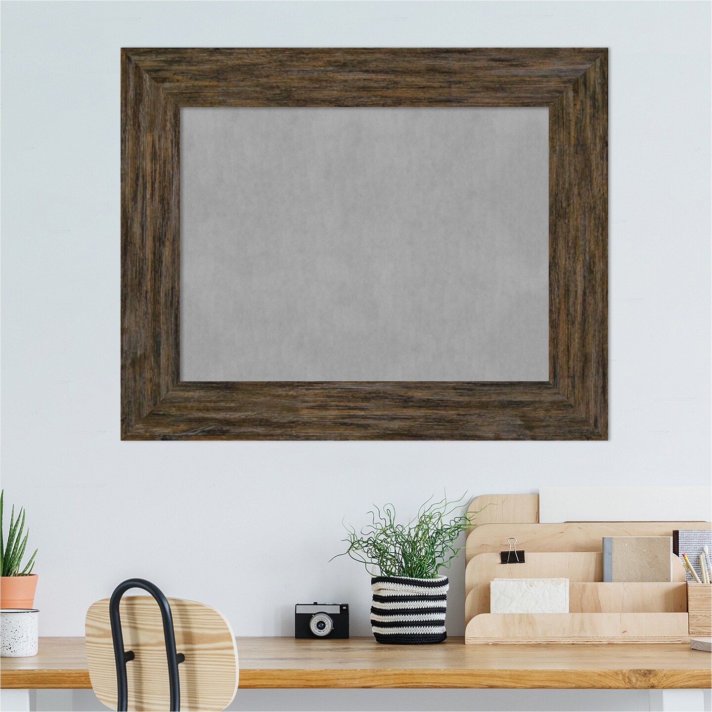 Fencepost Wood Framed Magnetic Board