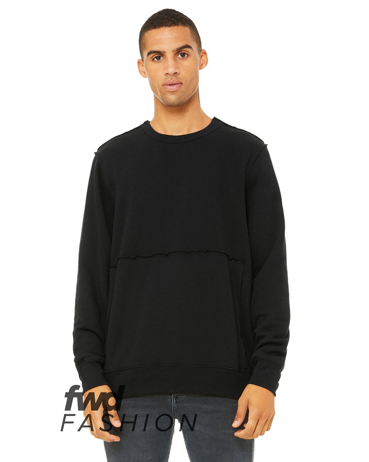Bella + Canvas&#xAE; FWD Fashion Unisex Raw Seam Crewneck Pullover