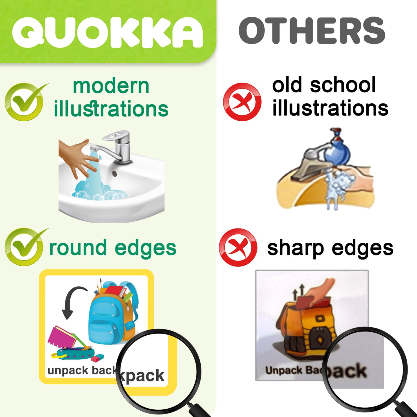 QUOKKA 95 Reward Chore Chart Cards for Kids - Toys for Autistic Children Age 5-7 ADHD Tools - Behavior Visual Schedule for Toddler at Home - Routine Responsibility Board Autism Learning Materials