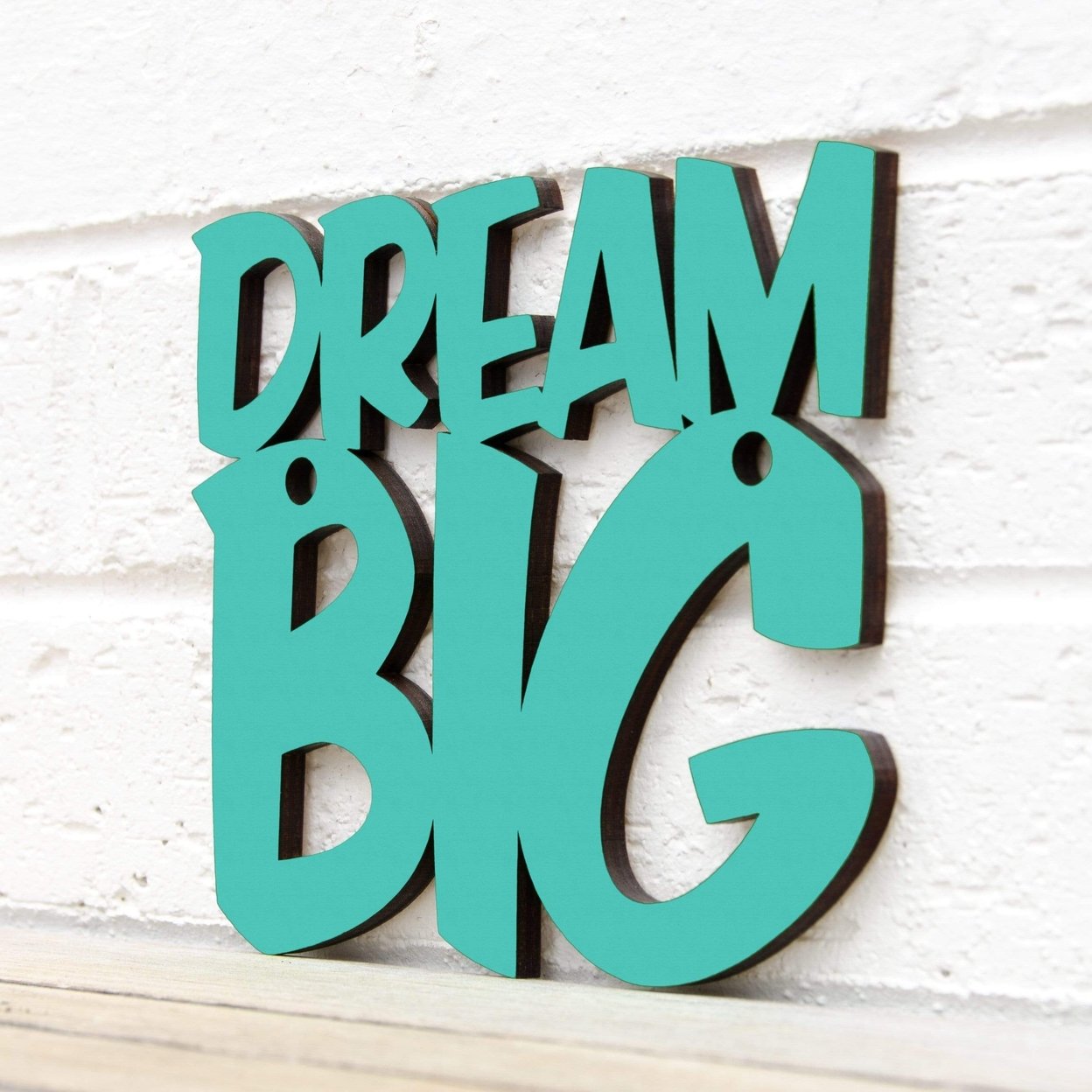Spunky Fluff Dream Big Inspirational Decorative Wall Art Sign 15 Colors