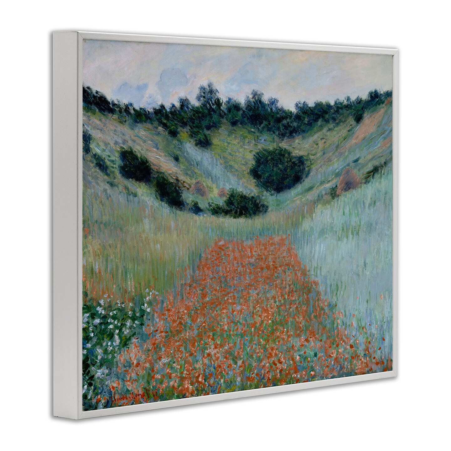 Stupell Industries Classic Poppy Field in Hollow Framed Giclee Wall Art Design by one1000paintings