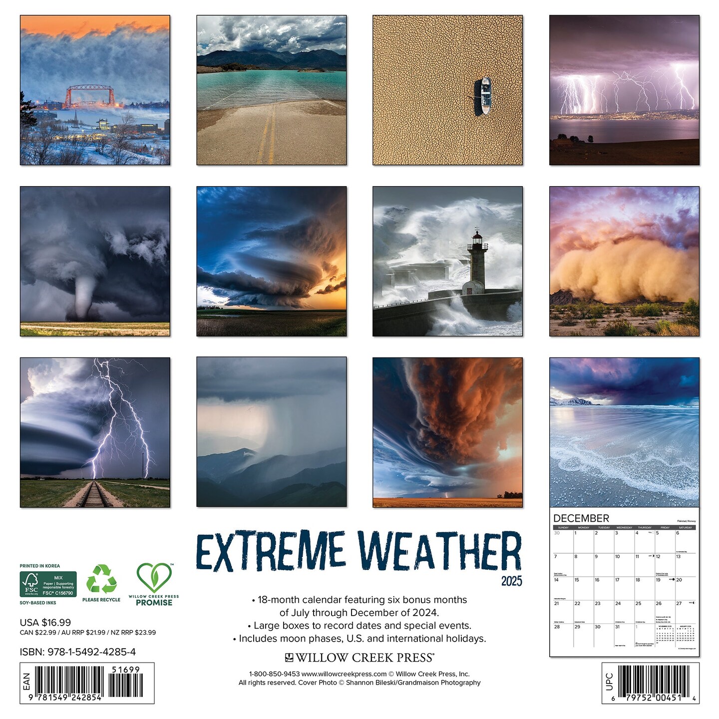 Extreme Weather 2025 Wall Calendar