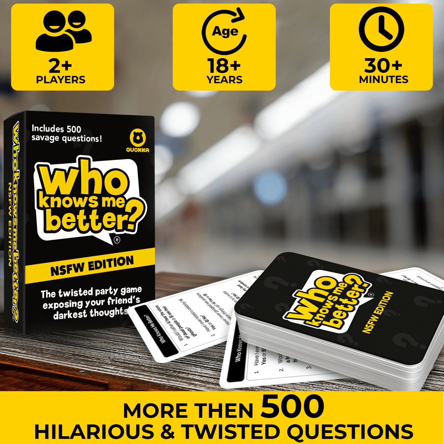 Who Knows Me Better? - Fun Card Board Game for Adults