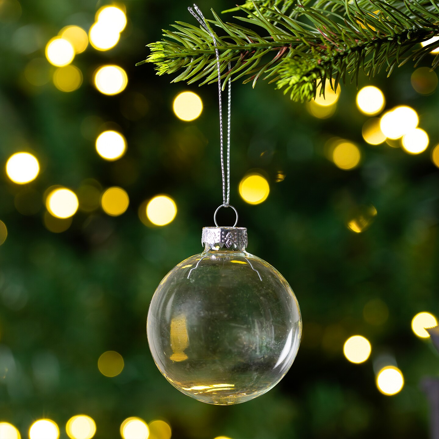 Northlight Shiny Glass Ball Christmas Ornaments - 2.5&#x22; (65mm) - Clear - 9ct