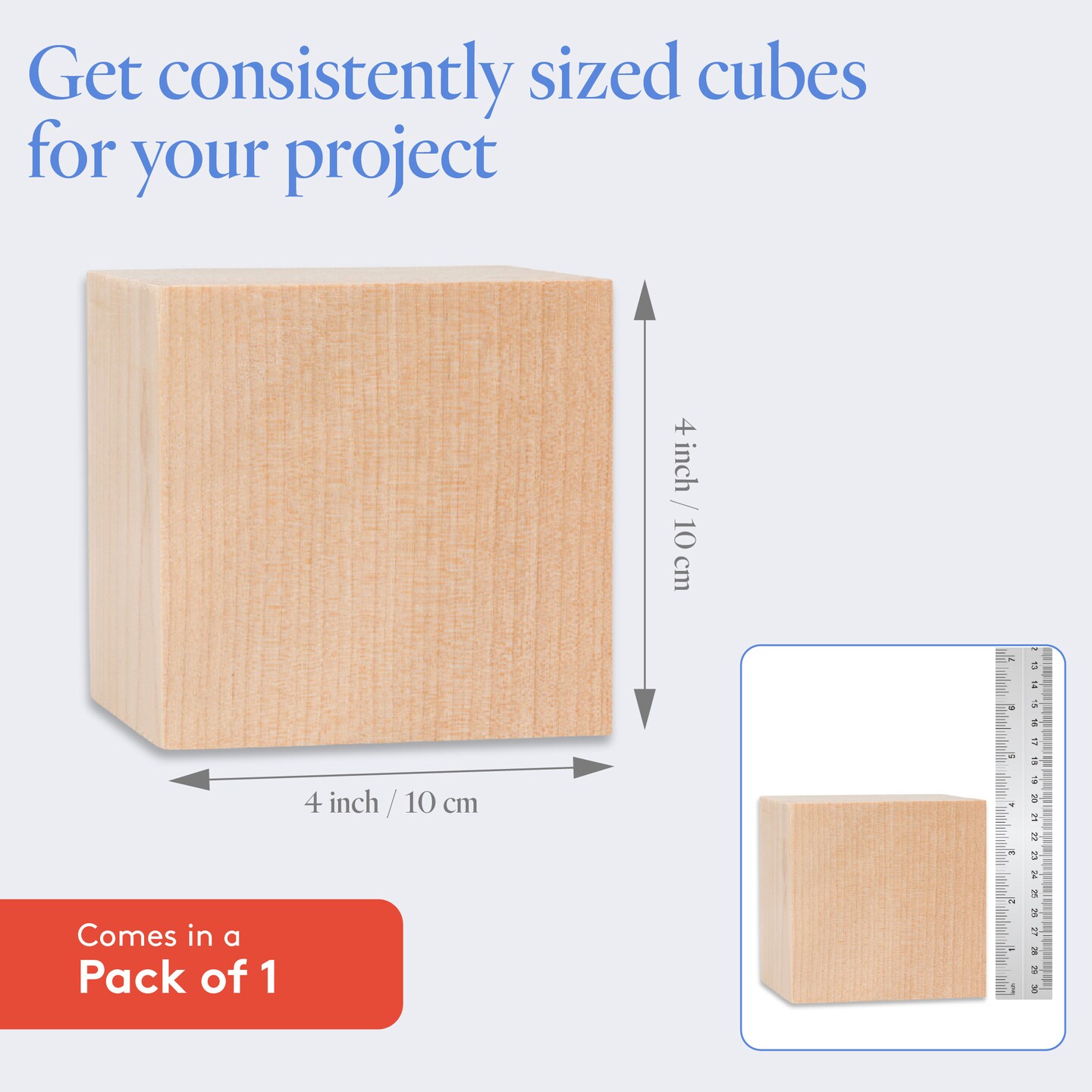Wood Craft Cubes, Multiple Sizes, Small Blocks, Crafts &#x26; D&#xE9;cor | Woodpeckers