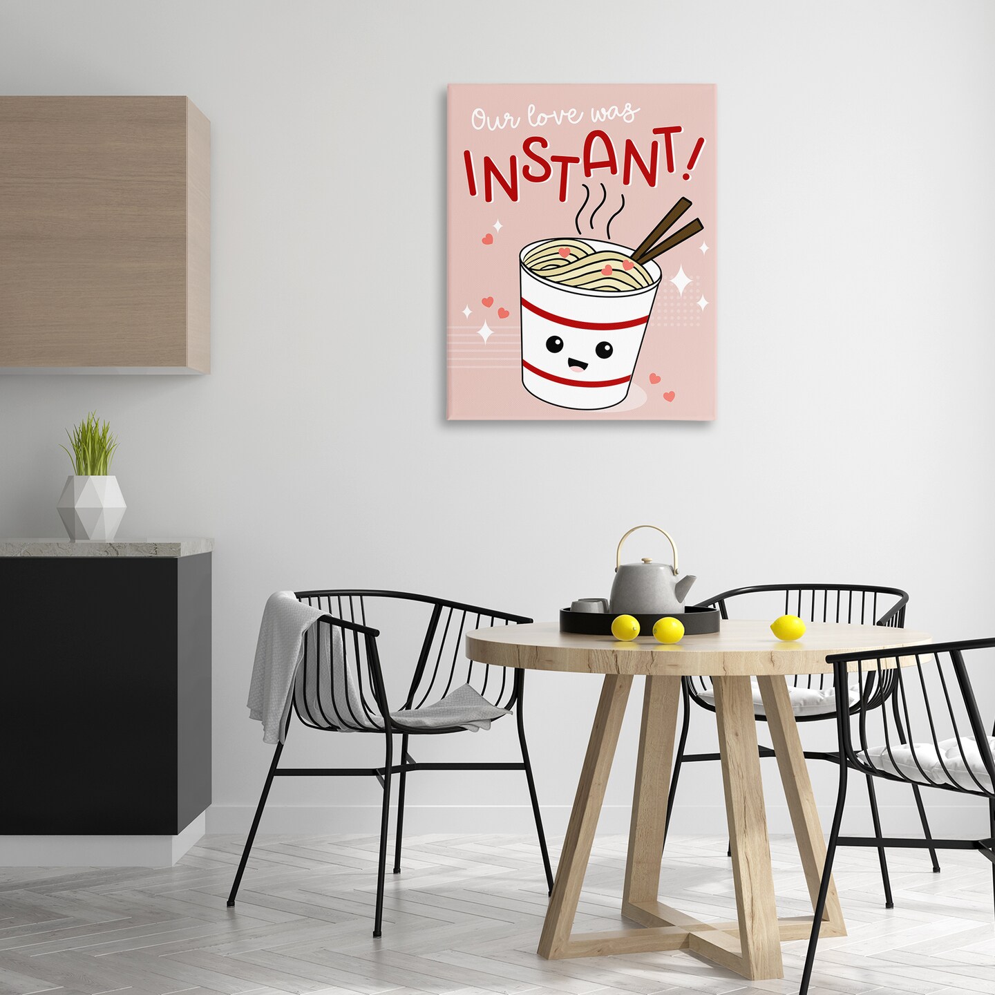 Stupell Industries Love Was Instant Noodles Canvas Wall Art Design by Anna Quach