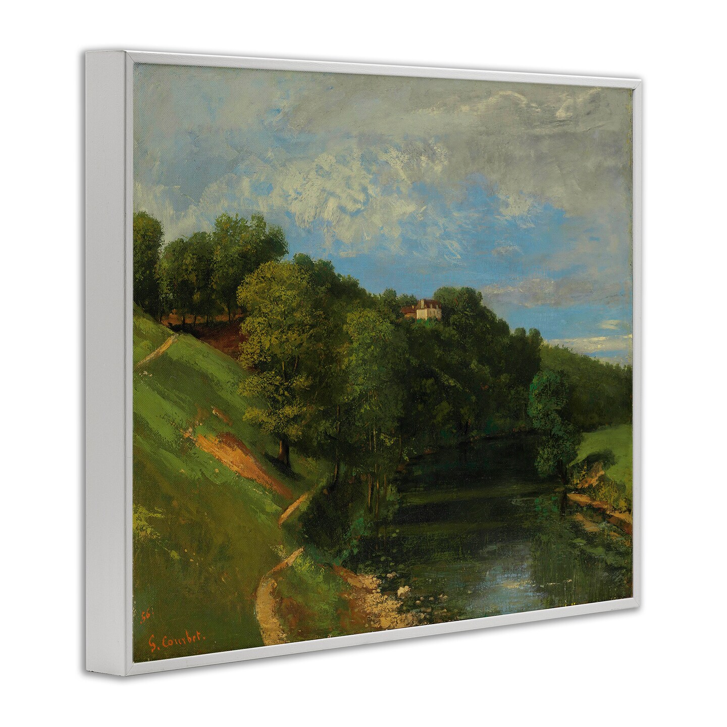 Stupell Industries Classic River Landscape Framed Giclee Wall Art Design by one1000paintings