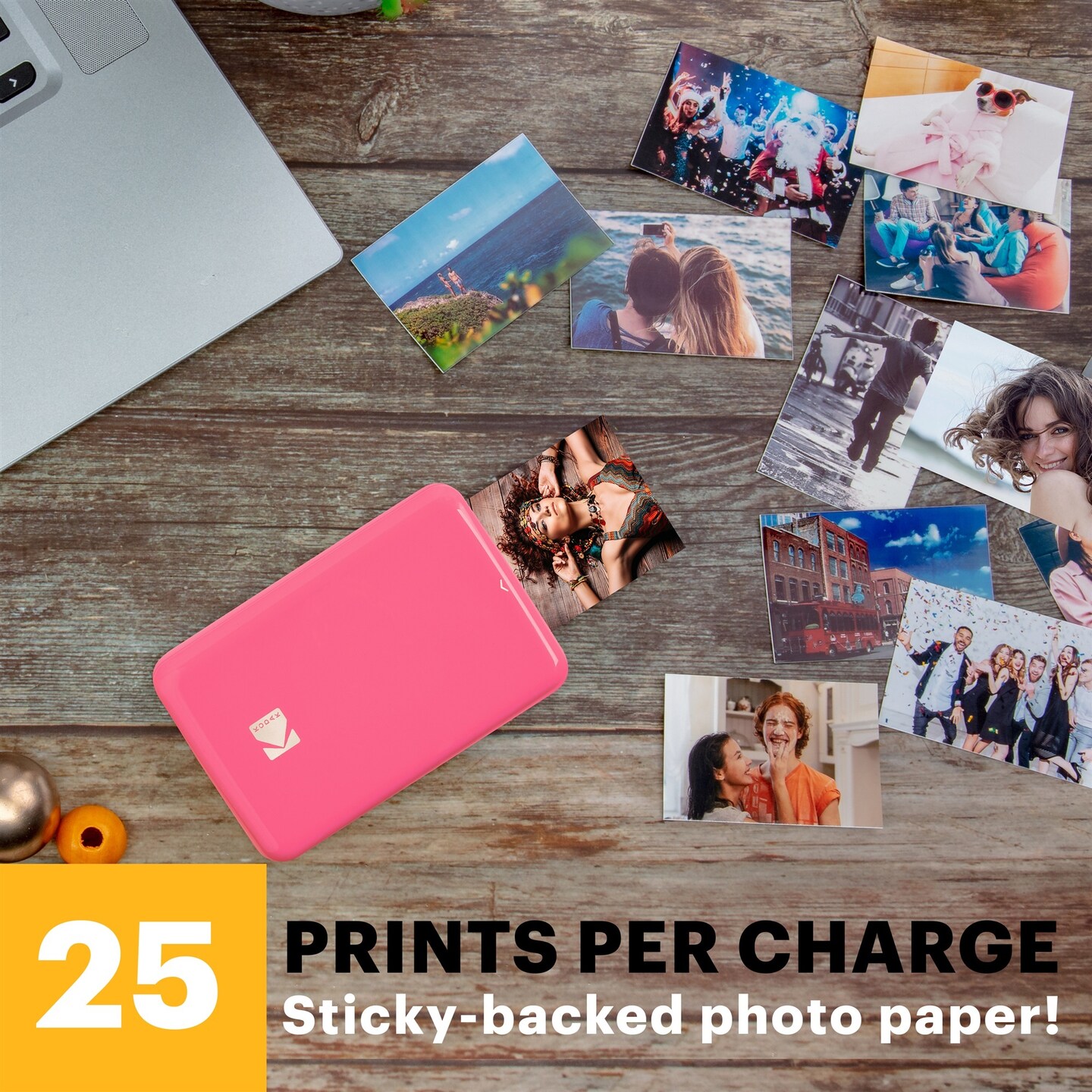 Kodak Step Mobile Instant Photo Printer 2x3&#x22; &#x26; Zink Photo Paper (75 Sheets) Bundle