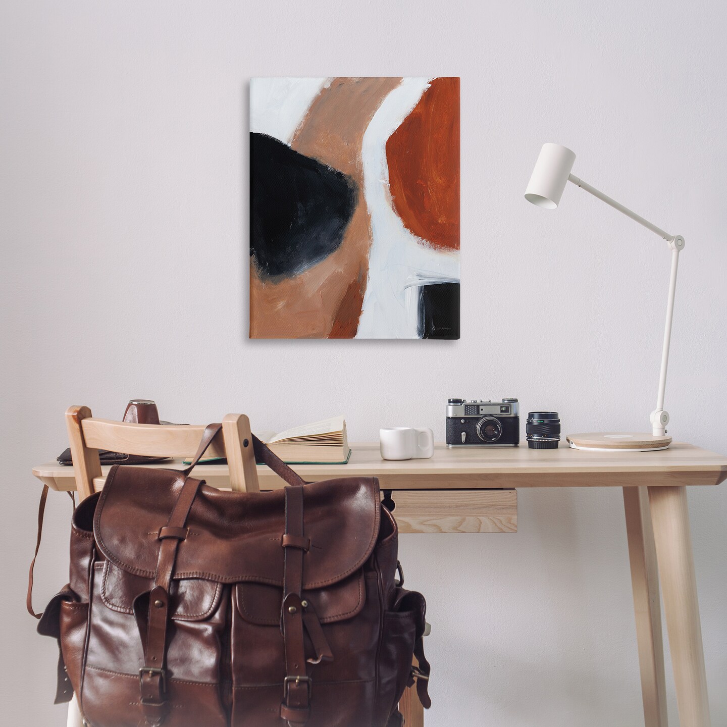 Stupell Industries Rare Earth Tones Abstract Canvas Wall Art Design by Pamela Munger