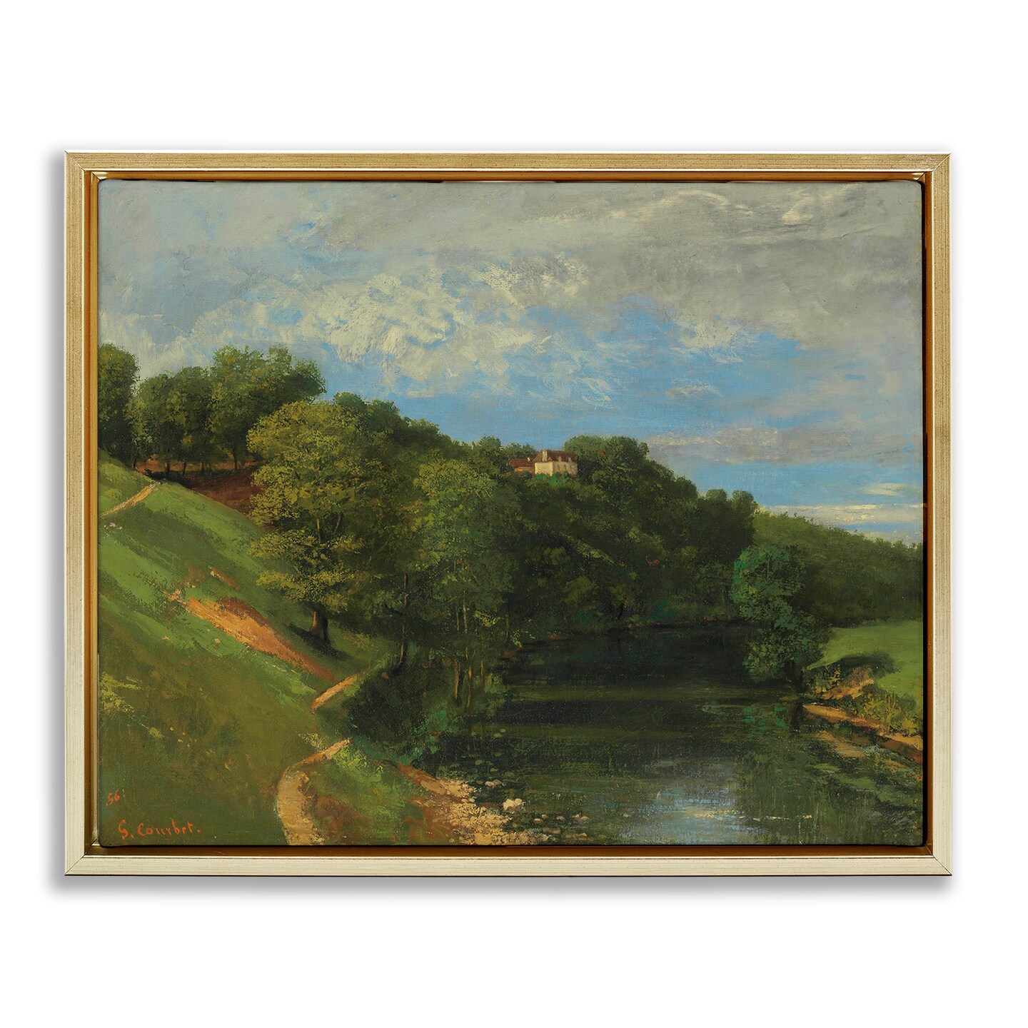 Stupell Industries Classic River Landscape Framed Floater Canvas Wall Art Design by one1000paintings