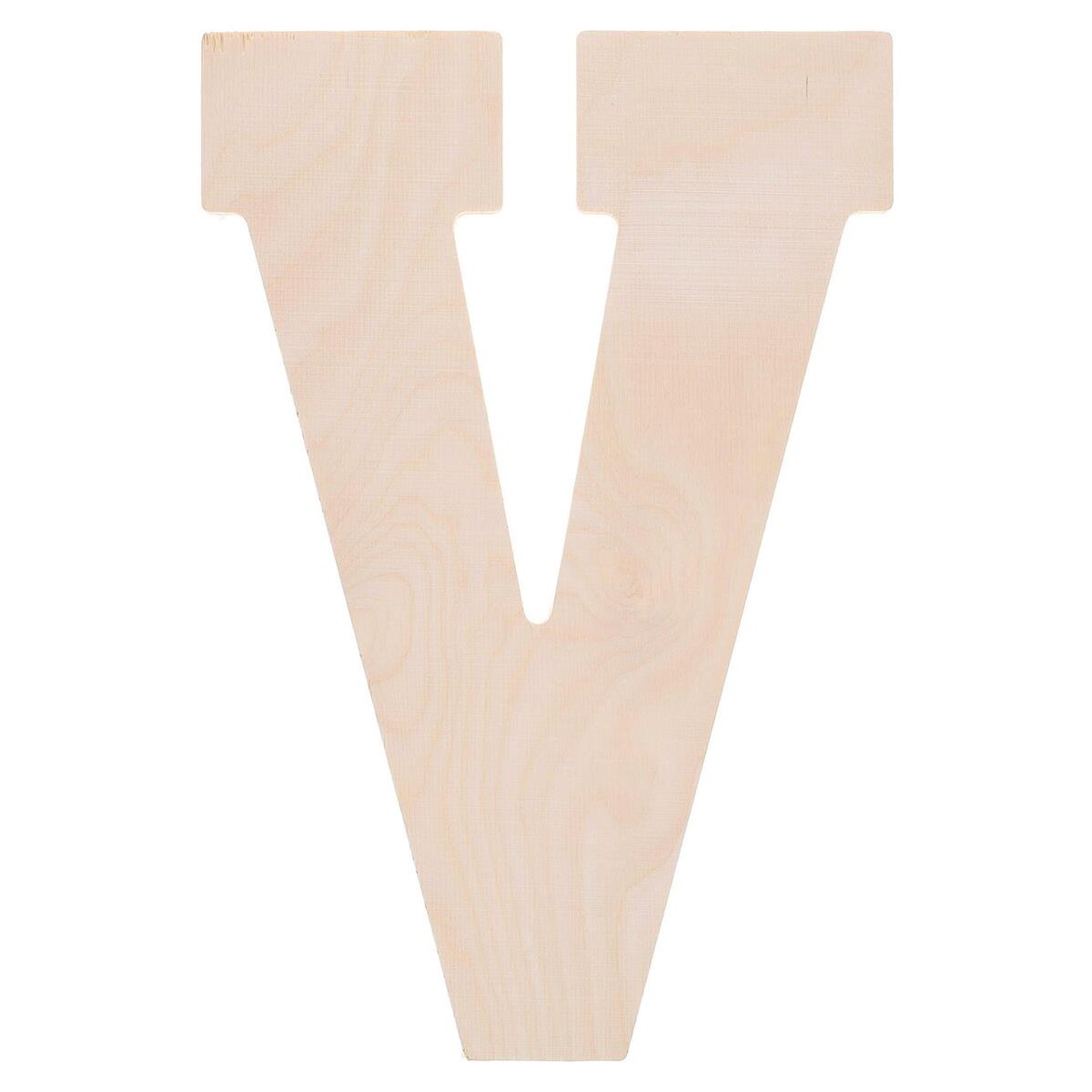 Good Wood By Leisure Arts Letter 13" V, Wooden Letters, Wood Letters, Wooden Letters Wall Decor, Large Letters 13 Inch, Small For Crafts