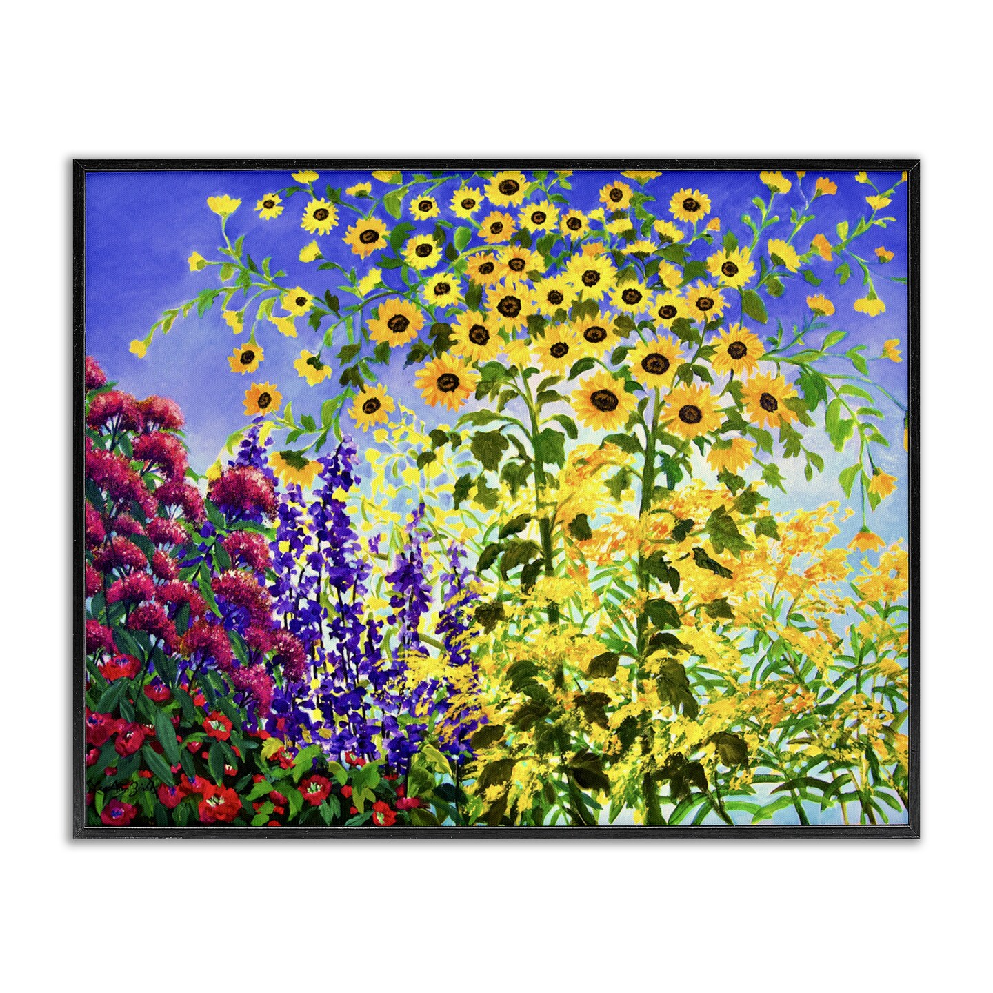 Stupell Industries Looming Sunflowers Spring Garden Framed Giclee, design by Lee Ann Zirbes
