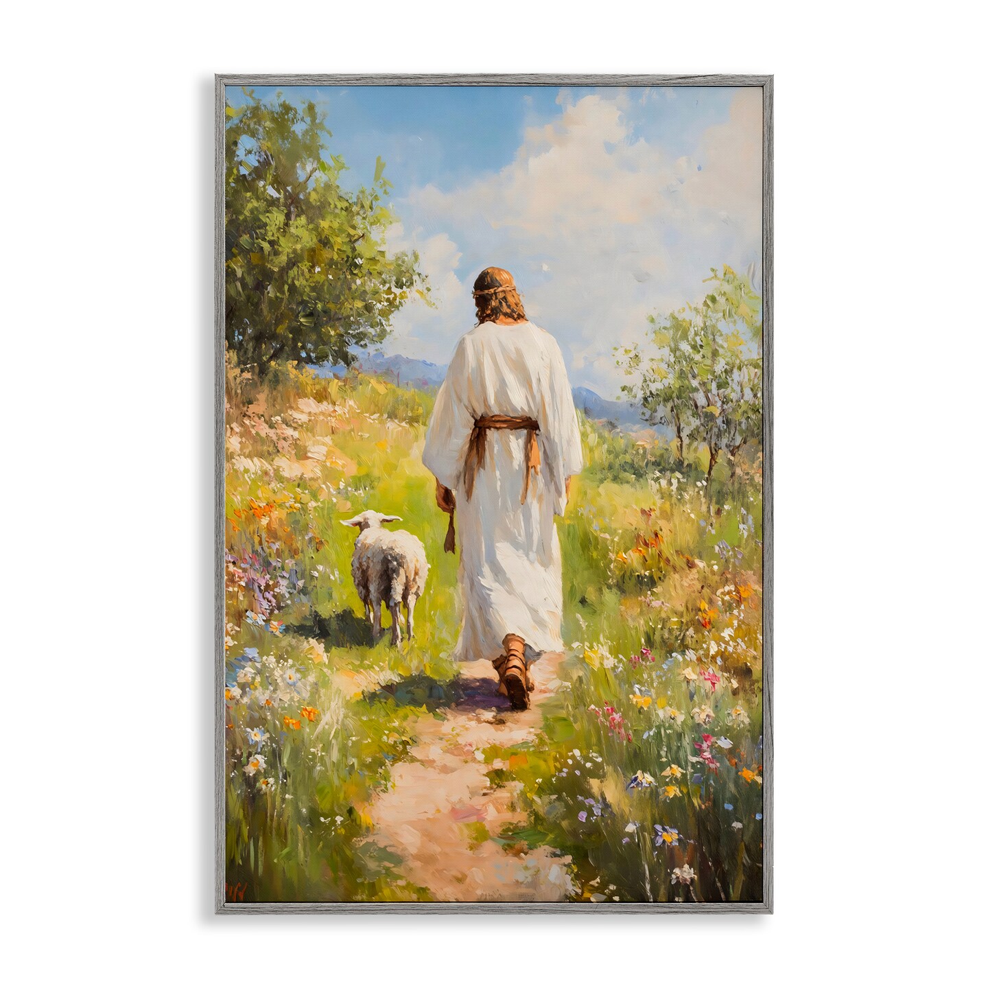Stupell Industries Jesus Leaving the Sheep Framed Giclee, design by LSR Design Studio