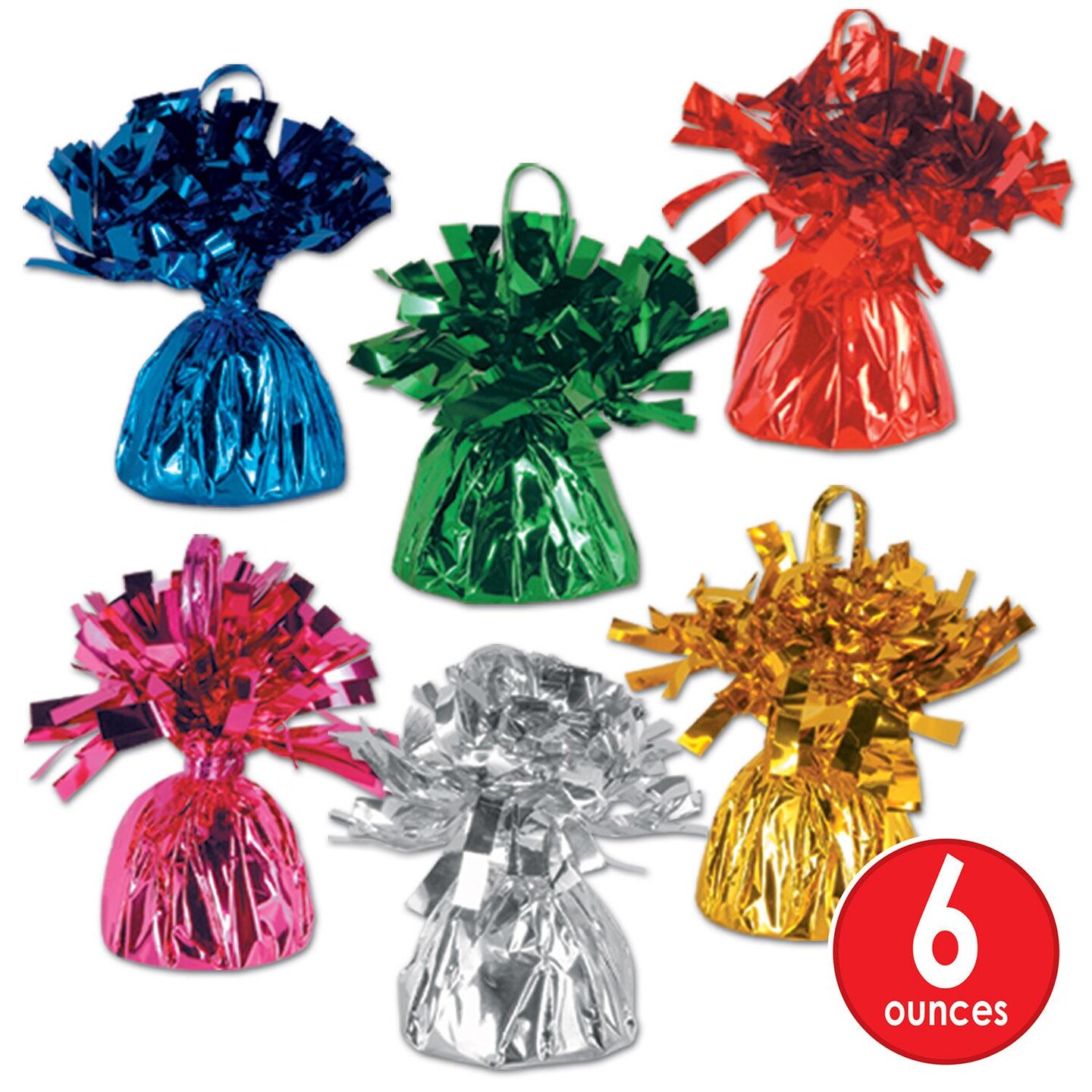 Beistle Metallic Wrapped Balloon Weight 12 Pack